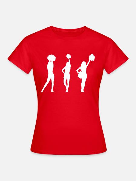Cheerleader - Frauen T-Shirt - Rot