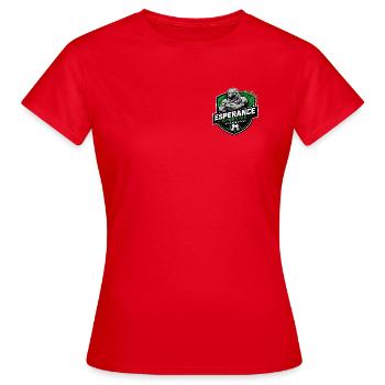 Aigle sportif vert et noir - T-shirt Femme - rouge - Devant - AI Model Female 172 dark (172cm)