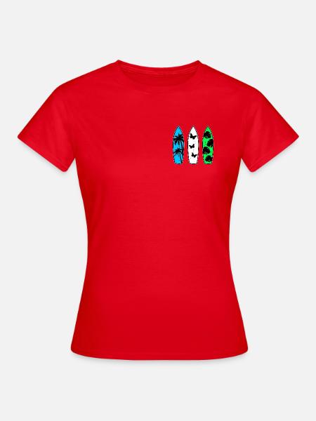 Surfboards - Frauen T-Shirt - Rot