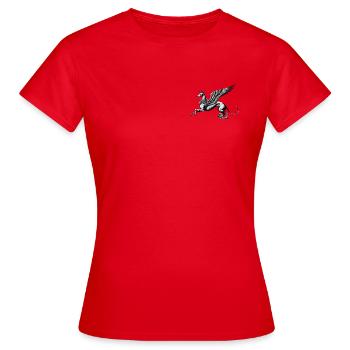 Ángel Guardián Nr4 - Women's T-Shirt - red - Front - AI Model Female 172 dark (172cm)