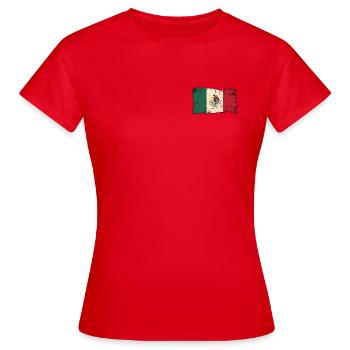 Drapeau mexicain - T-shirt Femme - rouge - Devant - AI Model Female 172 dark (172cm)