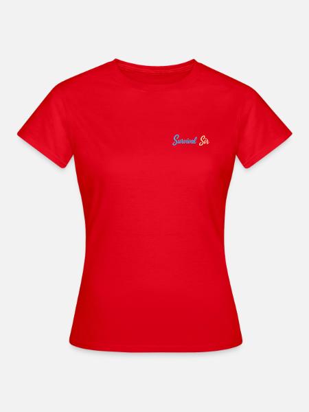 Survival Sir Typografie - Frauen T-Shirt - Rot