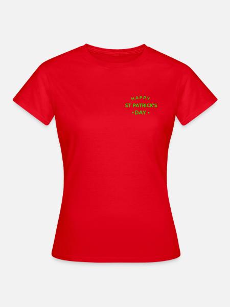 St. Patrick's Day Green - Frauen T-Shirt - Rot