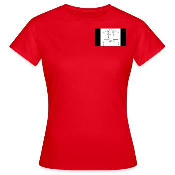 Capture d’écran 4 - T-shirt Femme - rouge - Devant - AI Model Female 172 dark (172cm)