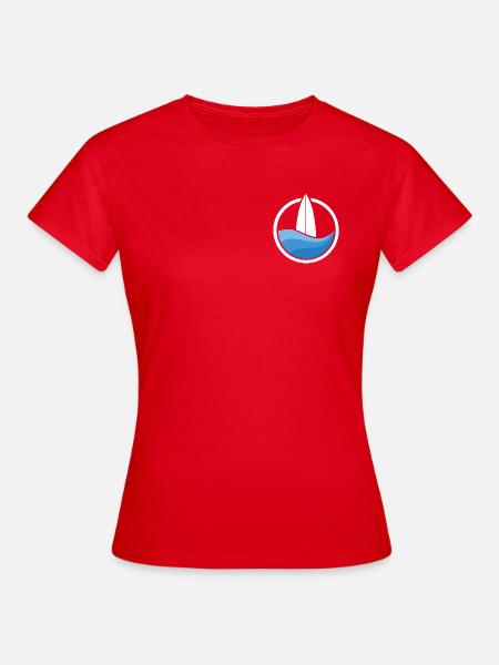 Surfwave III (white) - Frauen T-Shirt - Rot