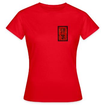 Shirt mit WingTsun Logo - Frauen T-Shirt - Rot - Vorne - AI Model Female 172 dark (172cm)