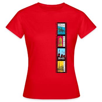 Cityscapes Hanover Set 04 - T-shirt Femme - rouge - Devant - AI Model Female 172 dark (172cm)