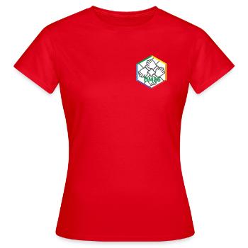 DM-Logo 2026_new - Frauen T-Shirt - Rot - Vorne - AI Model Female 172 dark (172cm)