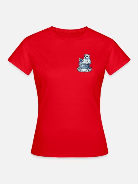 Kühl You Up Eisbär - Frauen T-Shirt - Rot