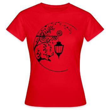 LATERNE - Frauen T-Shirt - Rot - Vorne - AI Model Female 172 dark (172cm)