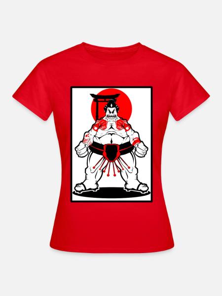 Sumo Krieger - Frauen T-Shirt - Rot