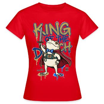 Froschkönig Ditch D20 RPG Amphibienritter-Kunst - Frauen T-Shirt - Rot - Vorne - AI Model Female 172 dark (172cm)