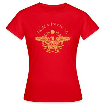 ROME INVICTA - Women's T-Shirt - red - Front - AI Model Female 172 dark (172cm)