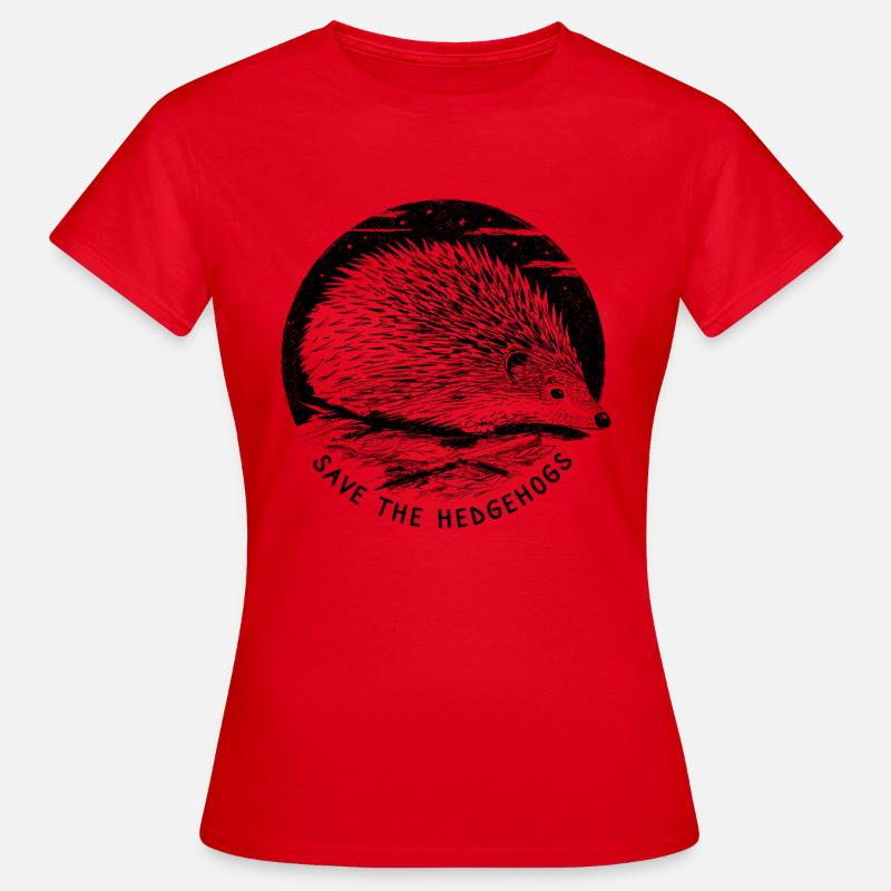 Save The Hedgehogs - Women's T-Shirt - red