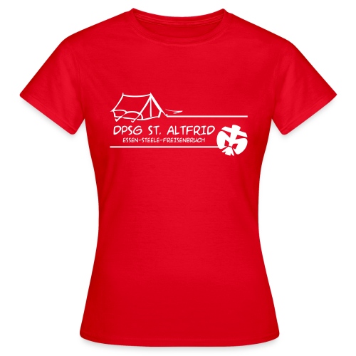 zelt dpsg altfrid logo shirt - Frauen T-Shirt