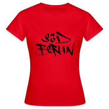 South Berlin - Women's T-Shirt - red - Front - AI Model Female 172 dark (172cm)