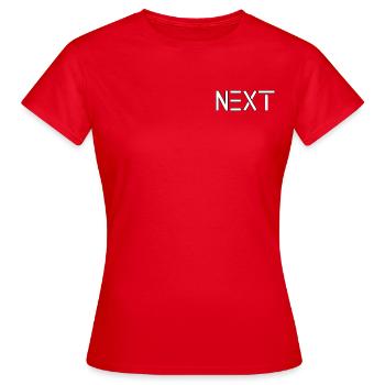 SUIVANTconception - T-shirt Femme - rouge - Devant - AI Model Female 172 dark (172cm)