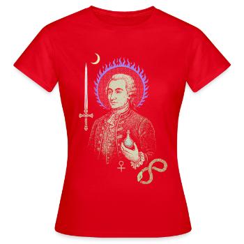 Saint-Germain - T-shirt Femme - rouge - Devant - AI Model Female 172 dark (172cm)