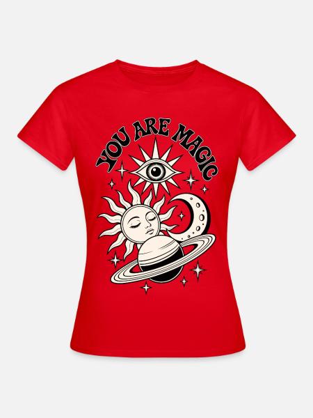 You Are Magic Celestial - Frauen T-Shirt - Rot