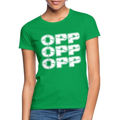 OPP Logo White - Naisten t-paita