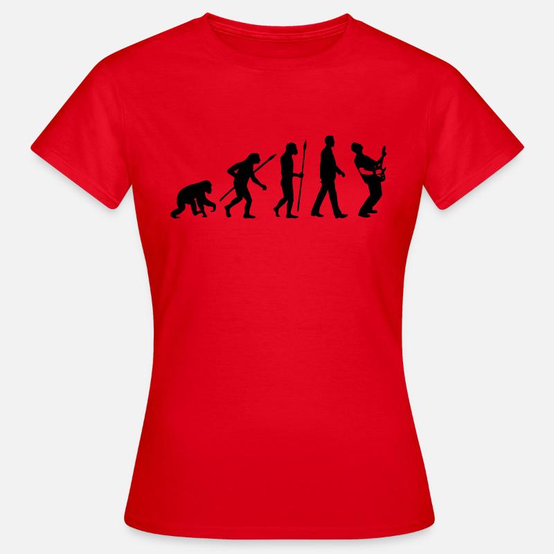 evolution_rocks_032012_l1c - Frauen T-Shirt - Rot