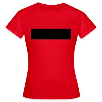Barres de censure - censorship bars - T-shirt Femme - rouge - Devant - AI Model Female 172 dark (172cm)