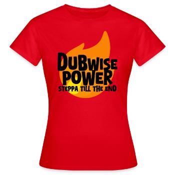 Dub Power Sound System - T-shirt Femme - rouge - Devant - AI Model Female 172 dark (172cm)