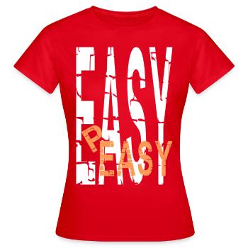 easy-peasy - Women's T-Shirt - red - Front - AI Model Female 172 dark (172cm)