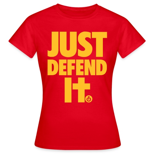 just defend it vect - Camiseta mujer