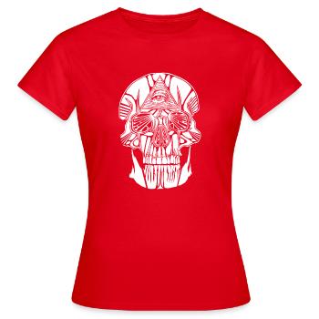 Maçonnique viscère - T-shirt Femme - rouge - Devant - AI Model Female 172 dark (172cm)