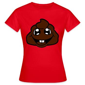 merde tas peu de merde virus kot bazille - T-shirt Femme - rouge - Devant - AI Model Female 172 dark (172cm)