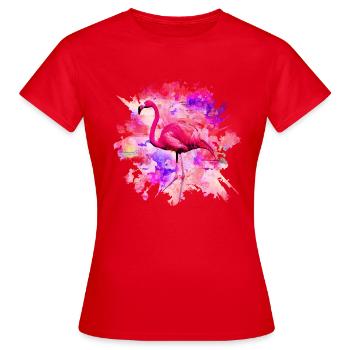 Flamingo - T-shirt Femme - rouge - Devant - AI Model Female 172 dark (172cm)