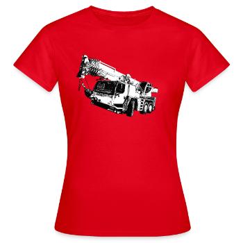 grue mobile - T-shirt Femme - rouge - Devant - AI Model Female 172 dark (172cm)