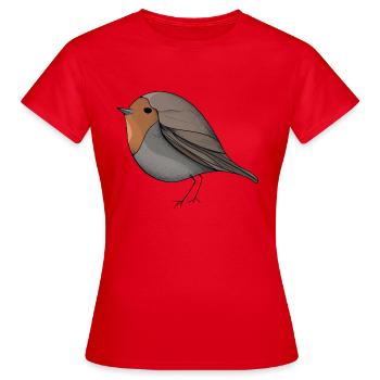 oiseau - T-shirt Femme - rouge - Devant - AI Model Female 172 dark (172cm)