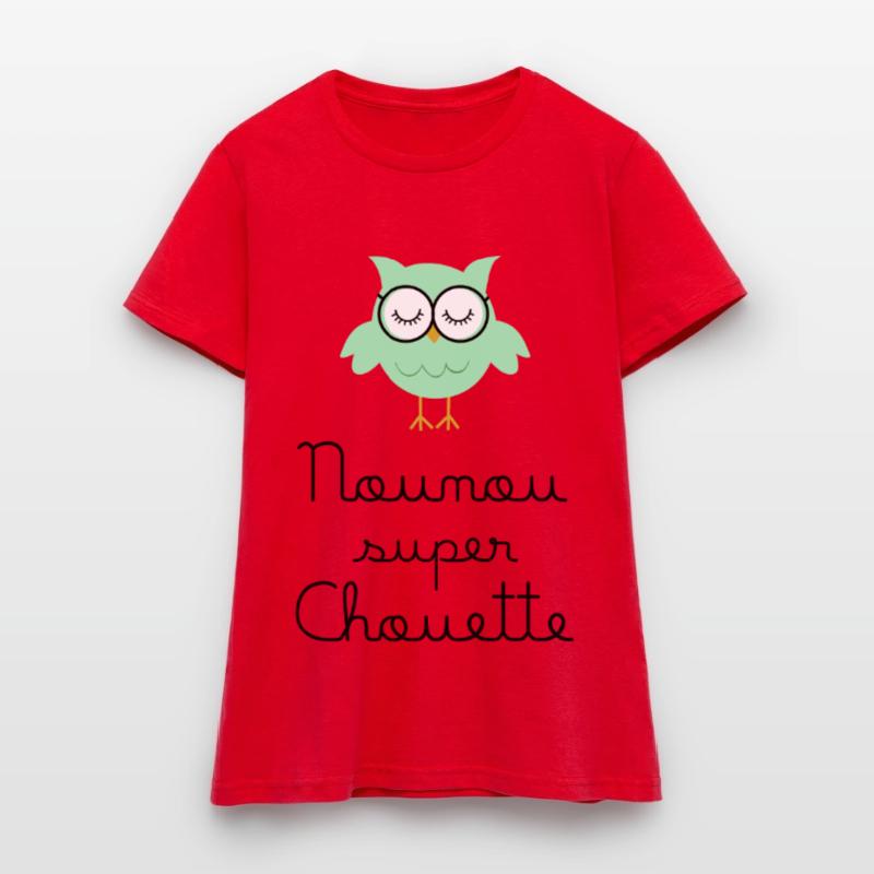 Kindermädchen große Eule Frauen T-Shirt
