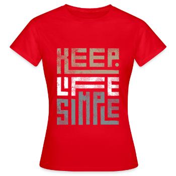 Message Motivante et Encouragements - T-shirt Femme - rouge - Devant - AI Model Female 172 dark (172cm)