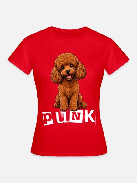 Pudel Punk - Frauen T-Shirt - Rot