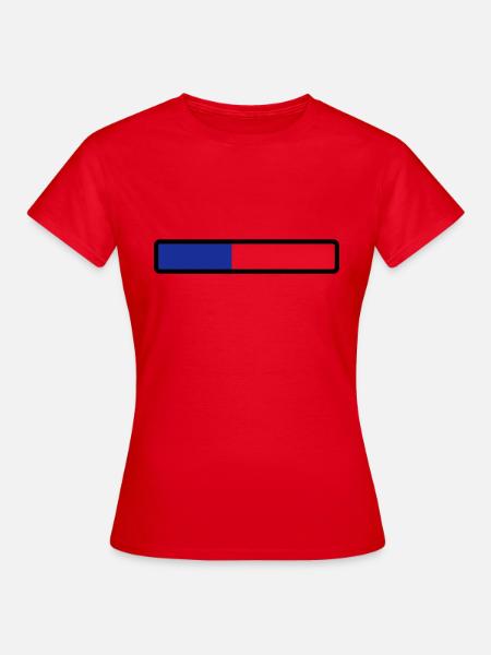 loading laden computer warten - Frauen T-Shirt - Rot