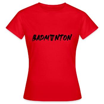 federball Badminton symbol - Frauen T-Shirt - Rot - Vorne - AI Model Female 172 dark (172cm)