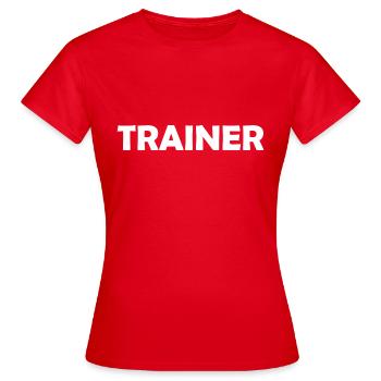 Formateur Entraîneur Sport Training - T-shirt Femme - rouge - Devant - AI Model Female 172 dark (172cm)