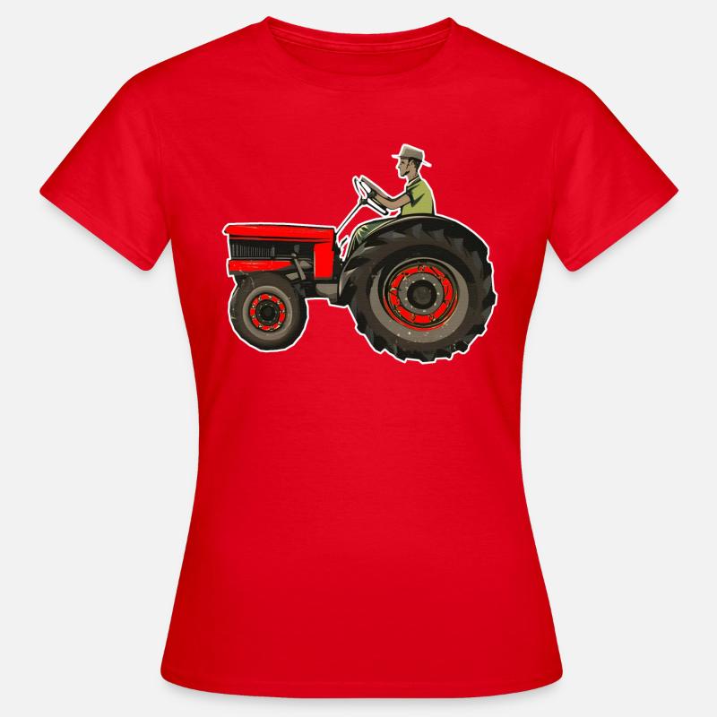 Tractor driver - Women's T-Shirt - red