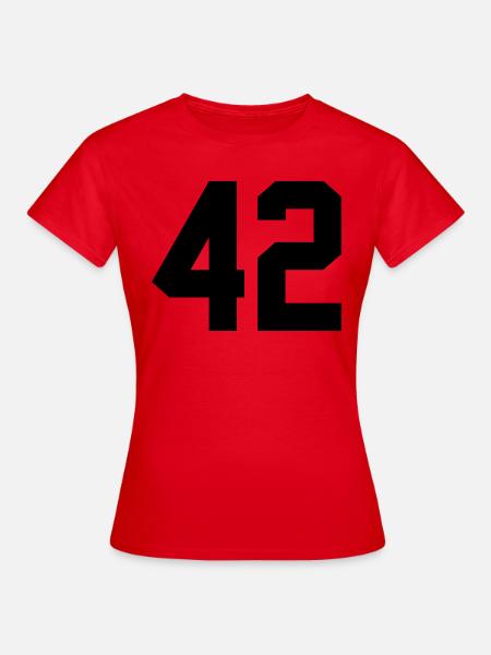 42 - Frauen T-Shirt - Rot