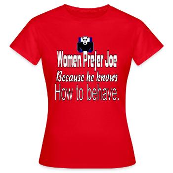 L’élection - T-shirt Femme - rouge - Devant - AI Model Female 172 dark (172cm)