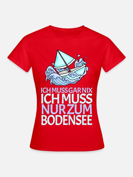 Bodensee - Frauen T-Shirt - Rot