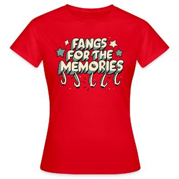 pour les souvenirs - T-shirt Femme - rouge - Devant - AI Model Female 172 dark (172cm)