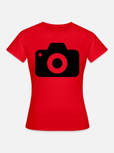 Kamera - Frauen T-Shirt - Rot