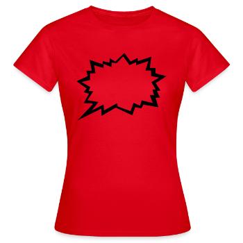 bulle - T-shirt Femme - rouge - Devant - AI Model Female 172 dark (172cm)