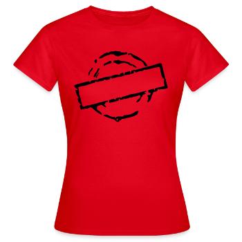 stempel_vec_1 de - Frauen T-Shirt - Rot - Vorne - AI Model Female 172 dark (172cm)