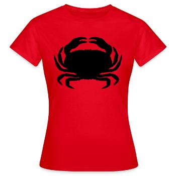 Krabbe - Frauen T-Shirt - Rot - Vorne - AI Model Female 172 dark (172cm)
