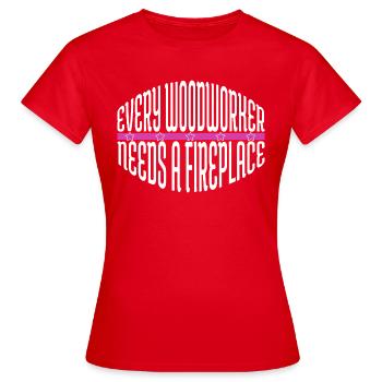 plombier blagues idée cadeau tronçonneuse cool - T-shirt Femme - rouge - Devant - AI Model Female 172 dark (172cm)